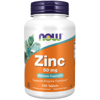 Zinc - Cynk /glukonian cynku/ 50 mg (250 tabl.) NOW Foods