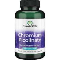 Chromium Picolinate - Chrom /pikolinian chromu/ 200 mcg (200 kaps.) Swanson