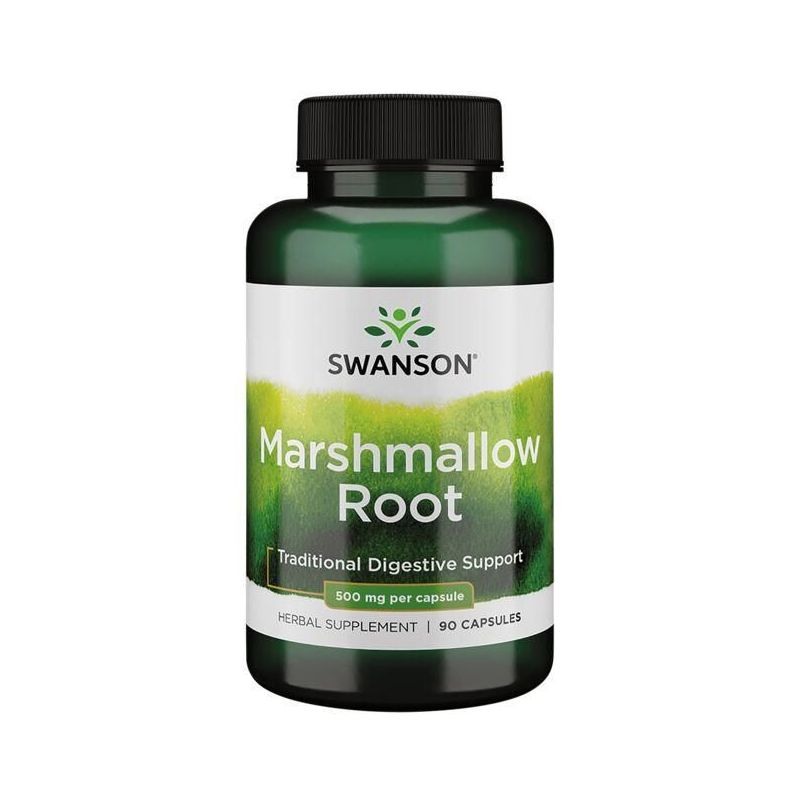 Marshmallow Root - Prawoślaz lekarski 500 mg (90 kaps.) Swanson