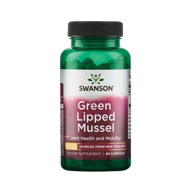 Nowozelandzki Omułek zielonowargowy - liofilizowany Zielony Małż 500 mg (60 kaps.) Swanson