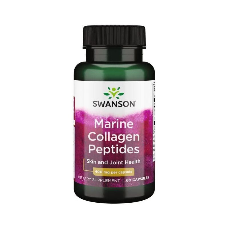 Marine Collagen - Hydrolizowany Kolagen z ryb Typ I 400 mg (60 kaps.) Swanson