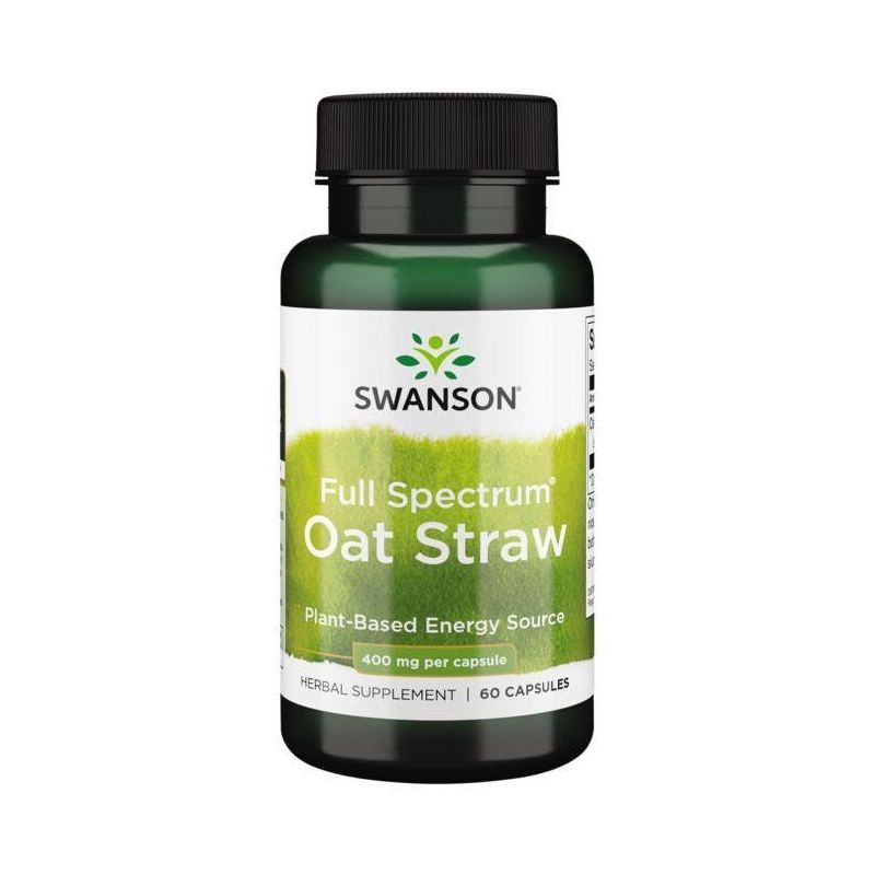 Oat Straw Full Spectrum - Avena sativa - Owies Zwyczajny 400 mg (60 kaps.) Swanson