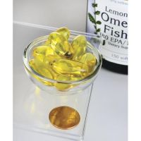 Omega-3 Fish Oil - Omega 3 smak cytrynowy (150 kaps.) Swanson