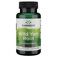 Wild Yam Root - Dziki Pochrzyn (korzeń + ekstrakt) 500 mg (100 kaps.) Swanson