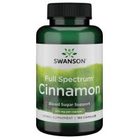 Full Spectrum Cinnamon - Kora Cynamonu 375 mg (180 kaps.) Swanson