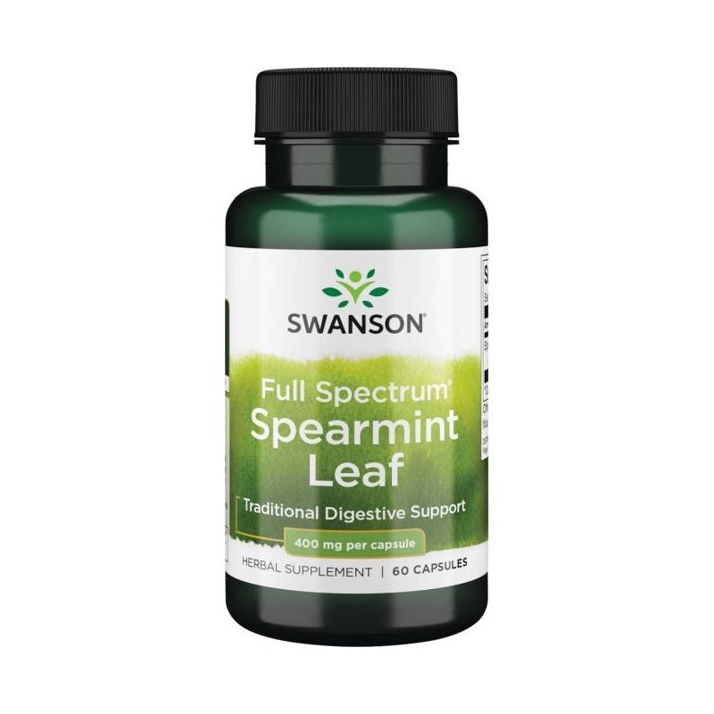 Full Spectrum Spearmint leaf - Mięta zielona 400 mg (60 kaps.) Swanson