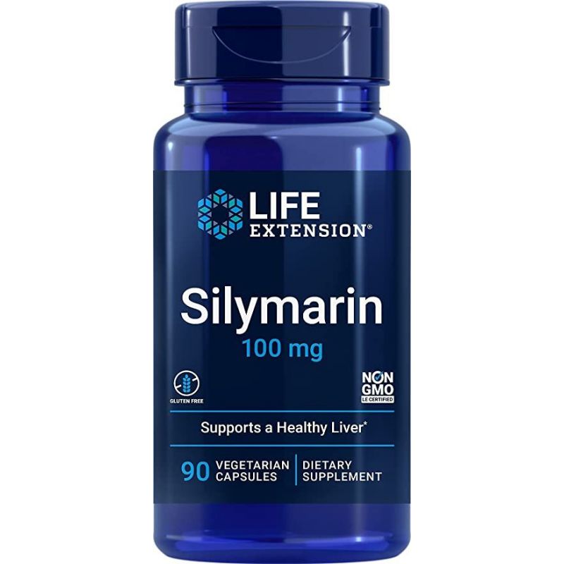 Sylimaryna - Ostropest Plamisty ekstrakt + Bioflawonoidy Cytrusowe (90 kaps.) Life Extension