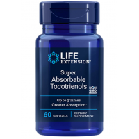 Super Absorbable Tocotrienols EVNol SuperBio - Witamina E z mieszanką Tokotrienoli (60 kaps.) Life Extension