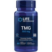 TMG Trimetyloglicyna - Betaina Bezwodna 500 mg (60 kaps.) Life Extension