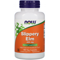Slippery Elm - Wiąz Czerwony 400 mg (100 kaps.) Now Foods