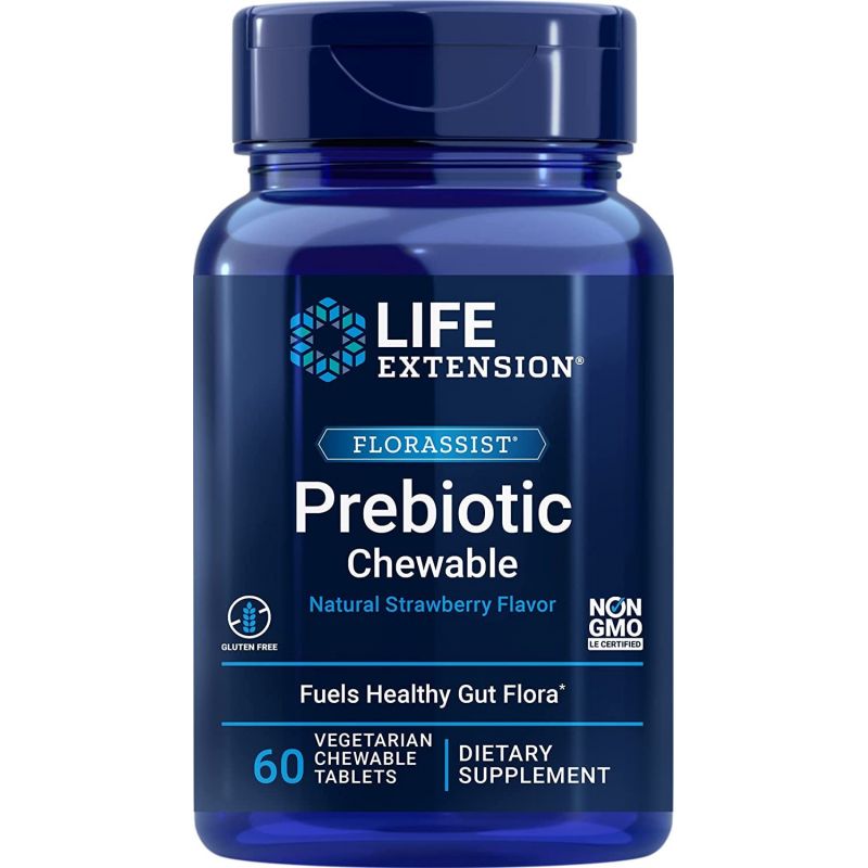 Florassist Prebiotic Chewable - prebiotyczny Błonnik PreticXc (60 tabl.) Life Extension