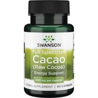 Full Spectrum Cacao (Raw Cocoa) - Kakao 400 mg (60 kaps.) Swanson