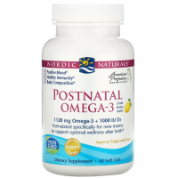 Postnatal Omega-3 - Omega 3 560 mg + Witamina D3 1000 IU (60 kaps.) Nordic Naturals