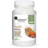 Grzyb Reishi 400 mg - ekstrakt 40% polisacharydów (90 kaps.) Aliness