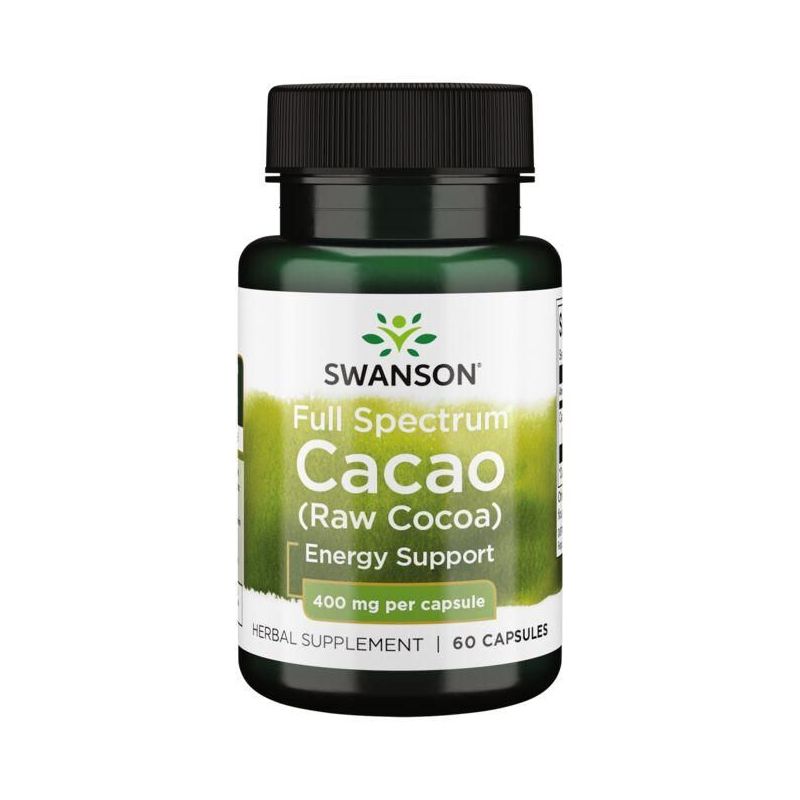 Full Spectrum Cacao - Raw Cocoa - Owoc Kakao 400 mg (60 kaps.) Swanson