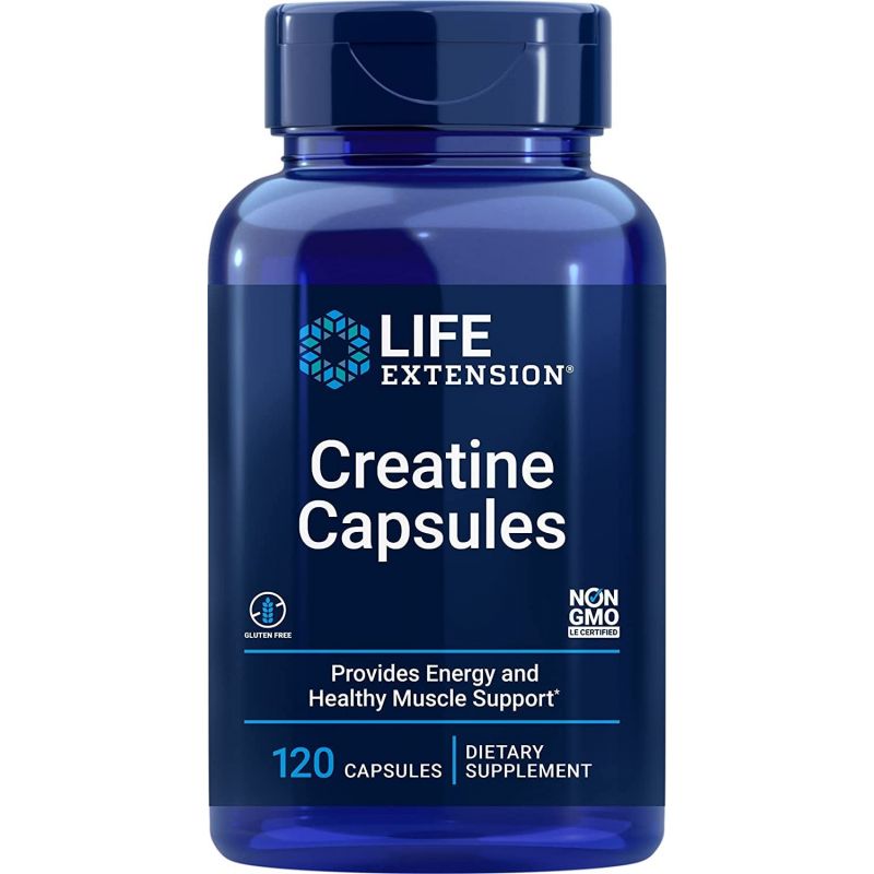 Creatine Capsules - Kreatyna Creapure 879 mg (120 kaps.) Life Extension