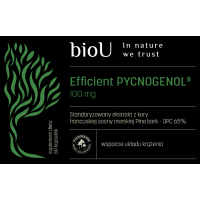 Efficient Pycnogenol® 65% OPC z kory francuskiej Sosny Morskiej (60 kaps.) bioU