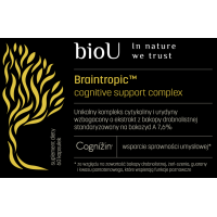 Braintropic™ Cognitive Support Complex - wzbogacony kompleks Urydyny i Cytykoliny (60 kaps.) bioU