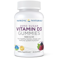 Vitamin D3 Zero Sugar Gummies - Witamina D3 o smaku dzikich jagód (60 żelek) Nordic Naturals