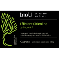 Efficient Citicoline by Cognizin - Cytykolina - CDP-Cholina (60 kaps.) bioU