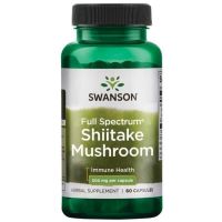 Full Spectrum Shiitake Mushroom - Grzyb Shiitake (Shitake) 500 mg (60 kaps.) Swanson