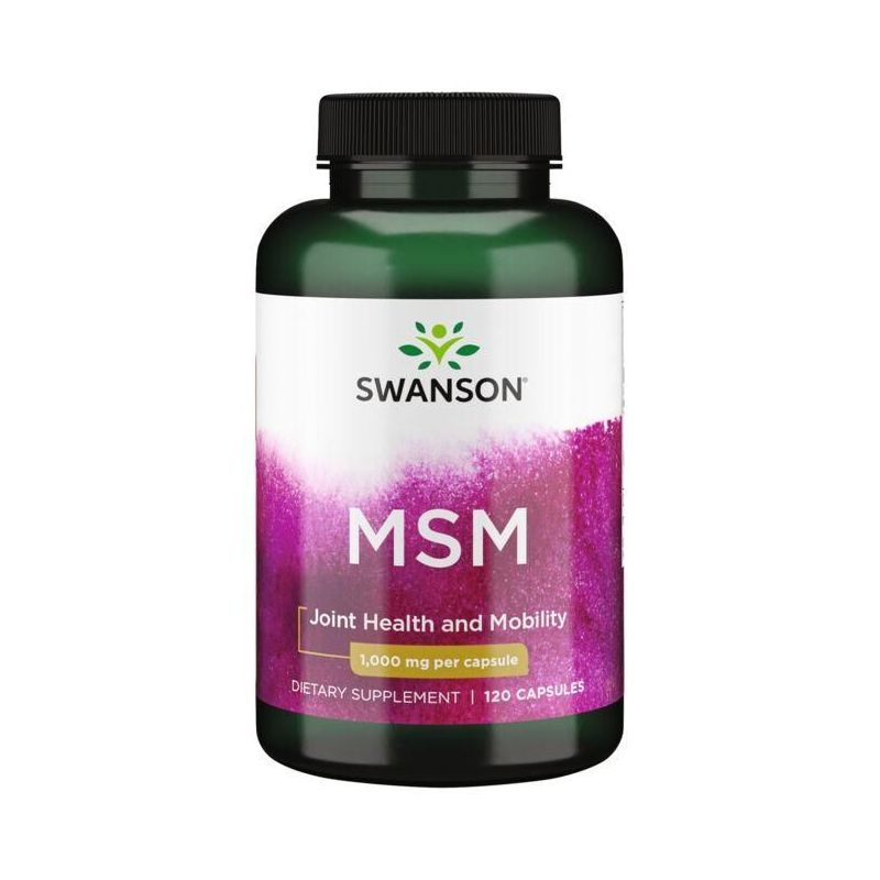 MSM - Siarka MSM /metylosulfonylometan/ 1000 mg (120 kaps.) Swanson