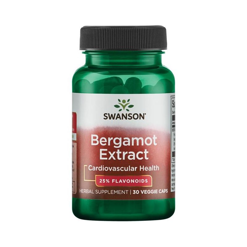 Bergamot Extract - Pomarańcza bergamota ekstrakt 500 mg (30 kaps.) Swanson