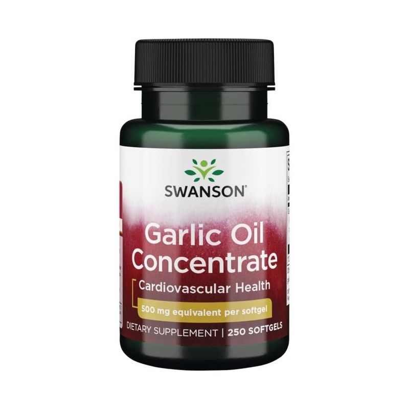 Garlic Oil Concentrate - Olej z Czosnku 1 mg (250 kaps.) Swanson
