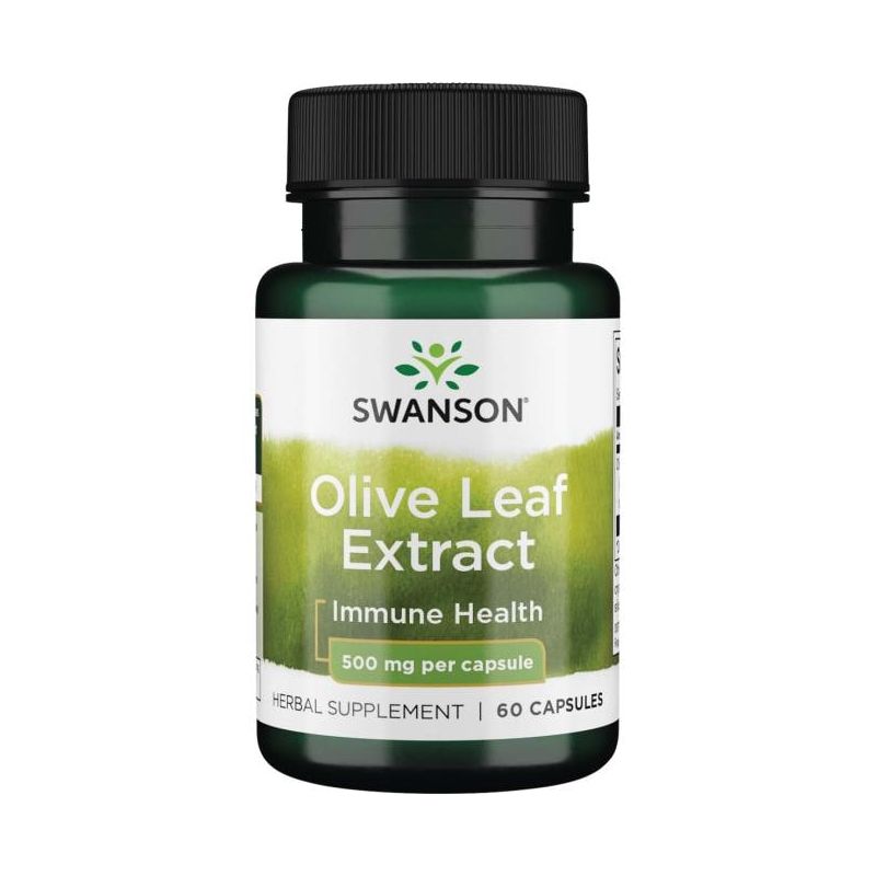 Olive Leaf Extract - Liść Oliwny ekstrakt 500 mg (60 kaps.) Swanson