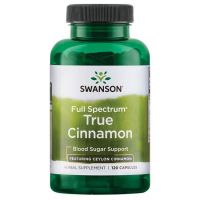 Full Spectrum True Cinnamon - Cynamon Cejloński 300 mg (120 kaps.) Swanson