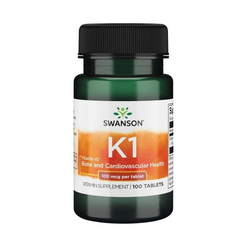Vitamin K1 - Witamina K1 /fitomenadion/ 100 mcg (100 tabl.) Swanson