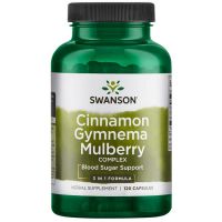 Cinnamon Gymnema Mulberry Complex - Gurmar + Morwa + Cynamon (120 kaps.) Swanson