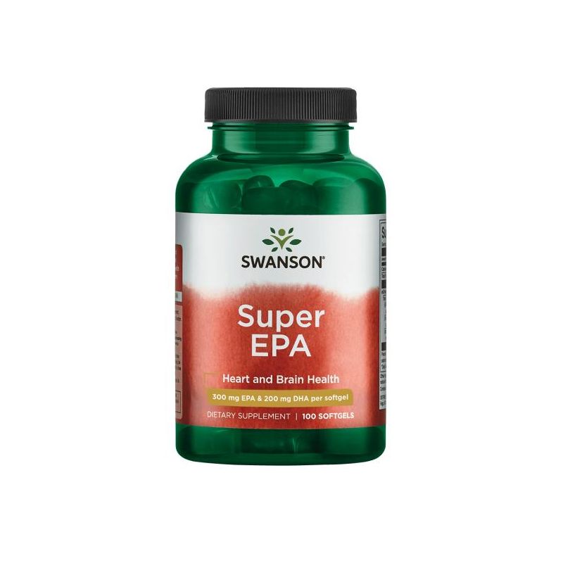 Super EPA - EPA 300 mg + DHA 200 mg (100 kaps.) Swanson