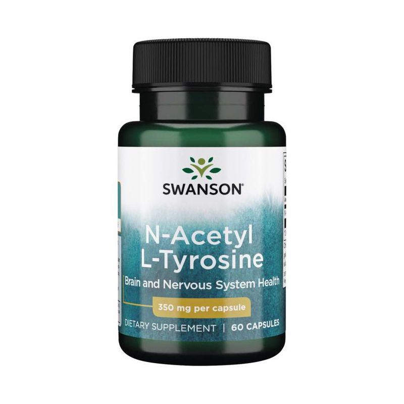 N-Acetyl L-Tyrosine - N-Acetylo L-Tyrozyna 350 mg (60 kaps.) Swanson