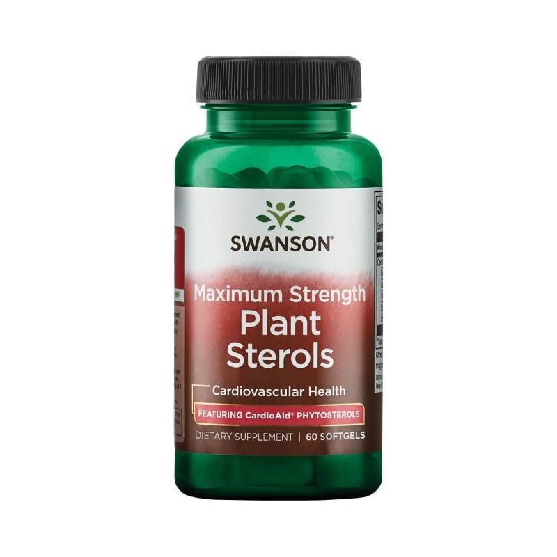 Maximum Strength Plant Sterols - Fitosterole roślinne 400 mg (60 kaps.) Swanson