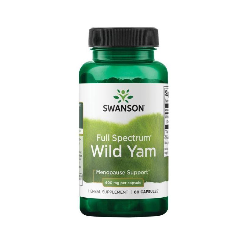 Full Spectrum Wild Yam - Dziki pochrzyn 400 mg (60 kaps.) Swanson