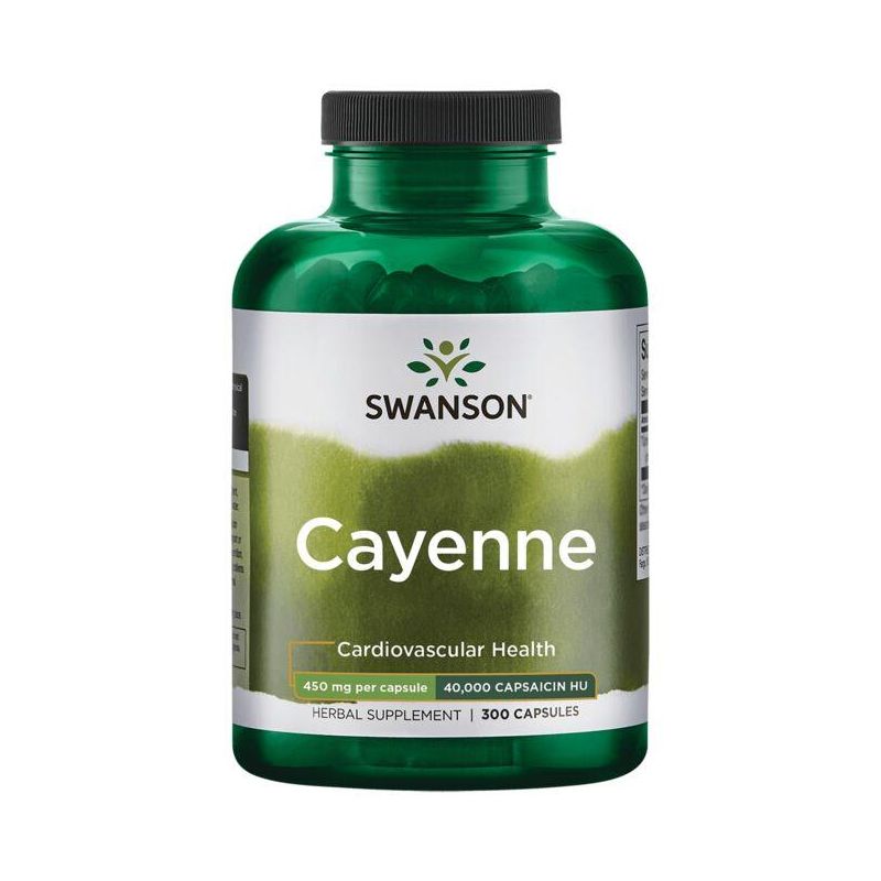 Cayenne - Pieprz Kajeński 450 mg (300 kaps.) Swanson