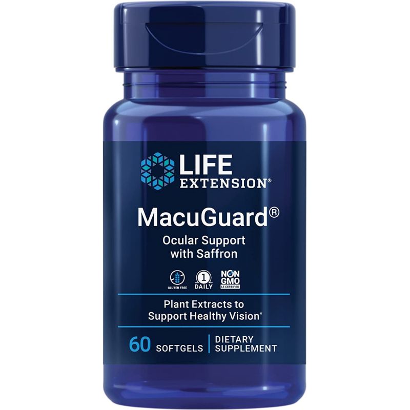 MacuGuard Ocular Support with Saffron (60 kaps.) Life Extension
