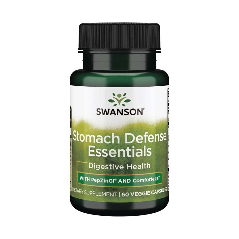 Stomach Defense Essentials with PepZinGI and Comforteze - Wsparcie zdrowia żołądka (60 kaps.) Swanson