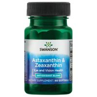 Astaxanthin & Zeaxanthin - Astaksantyna 4 mg + Zeaksantyna 4 mg (60 kaps.) Swanson