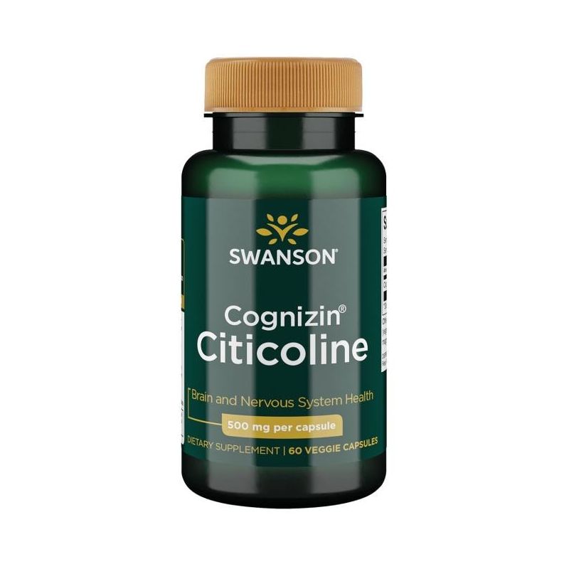 Cognizin Citicoline - Cytykolina - CDP-Cholina 500 mg (60 kaps.) Swanson