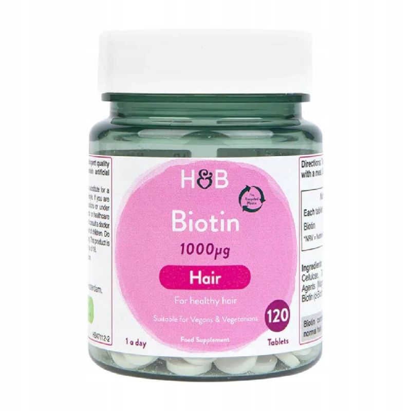 Biotyna - Biotin 1000 mcg (120 tabl.) Holland & Barrett