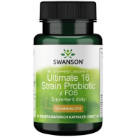 Ultimate 16 Strain Probiotic z FOS - Mieszanka Probiotyczna (60 kaps.) Swanson