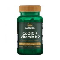Koenzym Q10 100 mg + Witamina K2 180mcg (60 kaps.) Swanson