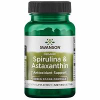 Organic Spirulina & Astaxanthin (120 tabl.) Swanson