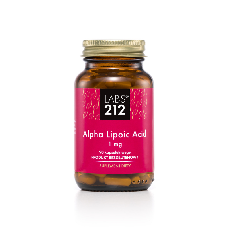 Alpha Lipoic Acid - Kwas Alfa-liponowy A-LA 1 mg (90 kaps.) Labs212