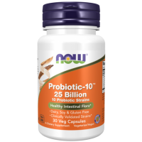 Probiotyk Probiotic-10 - 25 miliardów CFU (30 kaps.) NOW Foods