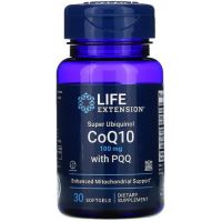 Super Ubiquinol CoQ10 with PQQ - Koenzym Q10 Kaneka 100 mg + PQQ 10 mg + Kompleks kwasu fulwowego (30 kaps.) Life Extension