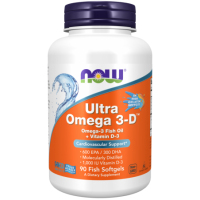 Ultra Omega 3-D (90 kaps.) NOW Foods