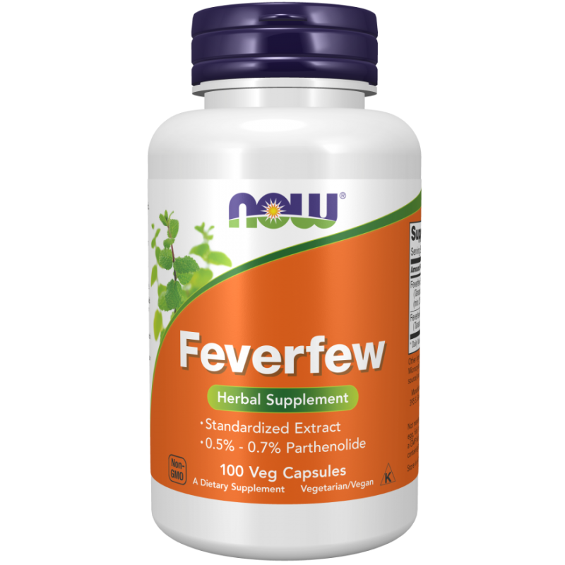 Feverfew - Wyciąg z ziela złocienia maruny 175 mg (100 kaps.) NOW Foods